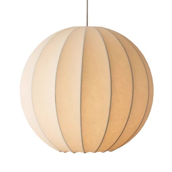 D40CM Lantern Silk Pendant Lamp - 图片 6