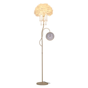 H165CM Hardware Marble Vintage Floor Lamp