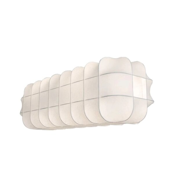 H41CM Cuboid Silk Pendant Lamp - 图片 6
