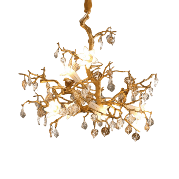 D50CM Glass Flower Tree Chandelier - 图片 6