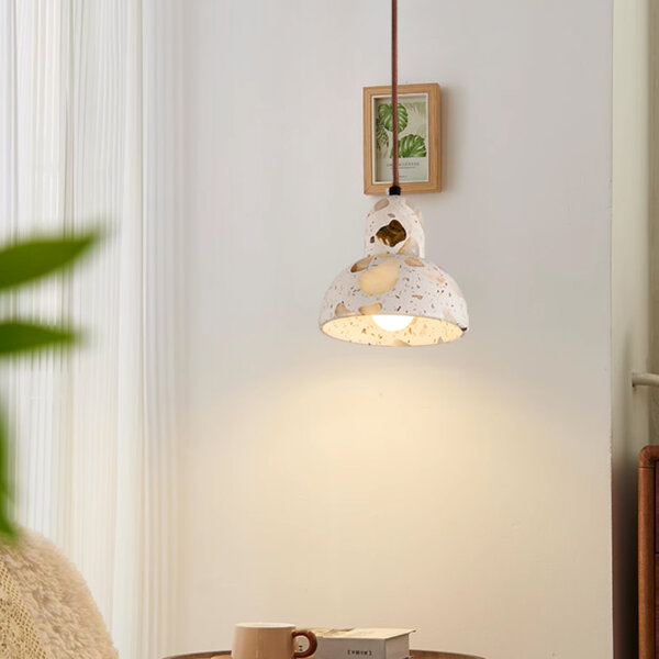 G9/E27 LED Metal Transparent Stone Pendant Light - 图片 6