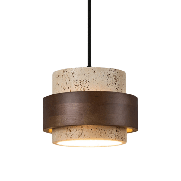D17cm Yellow Stone LED Pendant Lamp - 图片 6