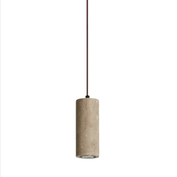 H16cm Yellow Travertine Pendant Light - 图片 6