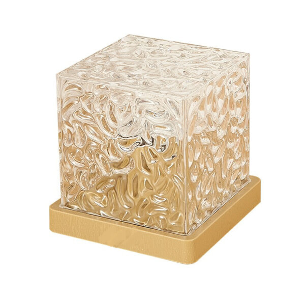 H12cm Square Water Ripple Table Lamp - 图片 6
