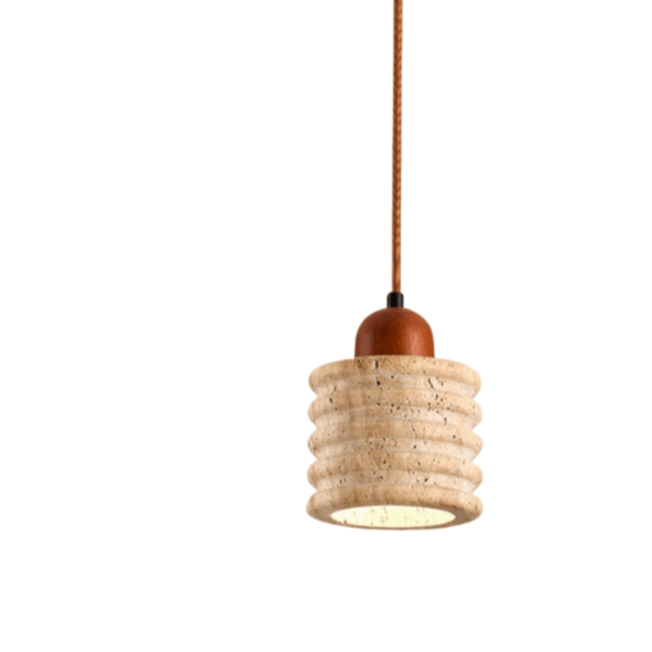 H14cm Natural Stone LED Pendant Lamp - 图片 6