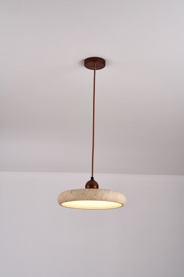H13cm Natural Stone LED Pendant Light - 图片 5