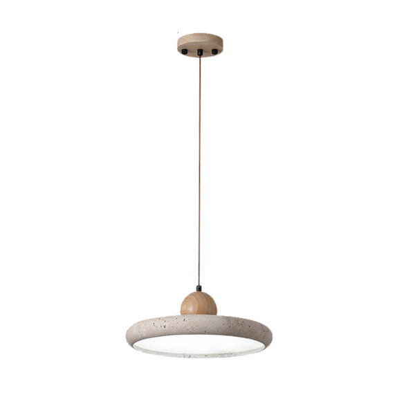 D30cm Wabi Sabi Stone LED Pendant Lamp - 图片 6