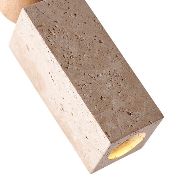 Wabi Sabi Travertine Marble Pendant Light - 图片 6