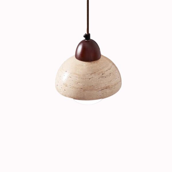 D15cm Ball Stone LED Pendant Light - 图片 6