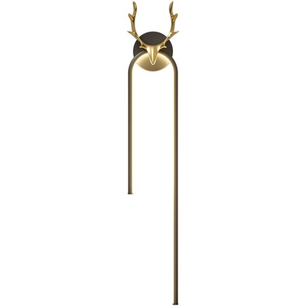 Black Golden LED Linear Wall Lamp - 图片 6