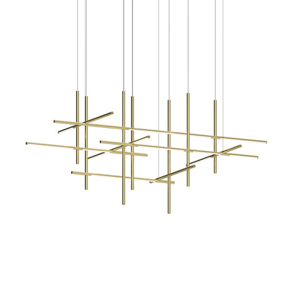 H33CM Iron Golden Black Maze Pendant Light - 图片 6