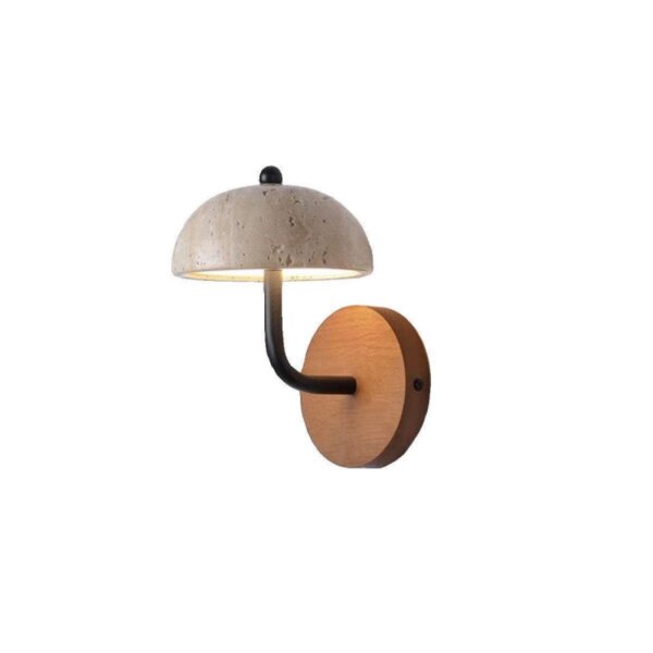 D12cm Umbrella Stone LED Wall Lamp - 图片 6