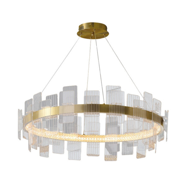 D100CM Ring Rectangular Acrylic Pendant Lamp - 图片 6