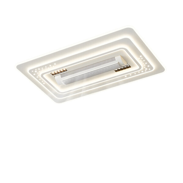 Metal White Bladeless Ceiling Fan Light - 图片 6