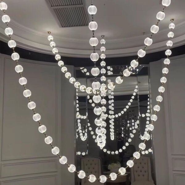 Custom Transparent Acrylic Big Pendant Light - 图片 6