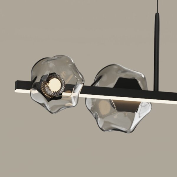 Black Aluminum Silicone LED Pendant Light - 图片 6