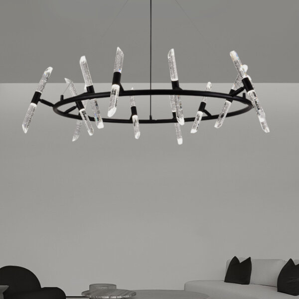 Iron Bubble Stick LED Pendant Lamp