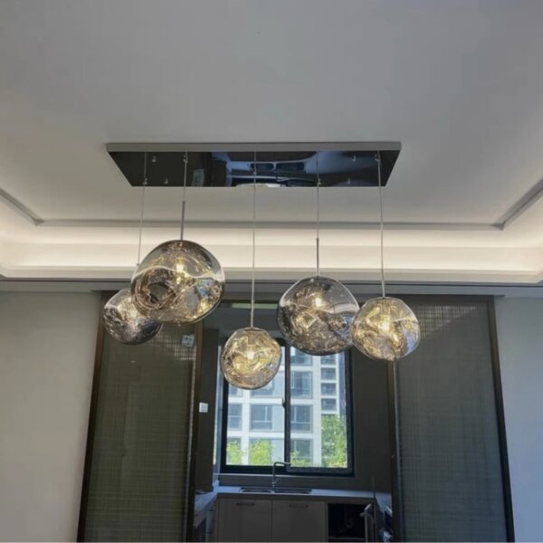 1-14 Heads Lava Acrylic Pendant Light - 图片 6