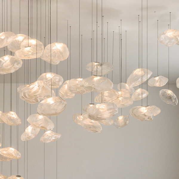 G9 Bubble Smoke Gray Glass Pendant Light - 图片 4
