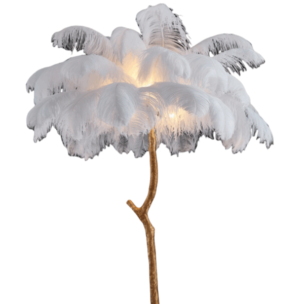 H160CM Feather Palm Tree Floor Lamp - 图片 6