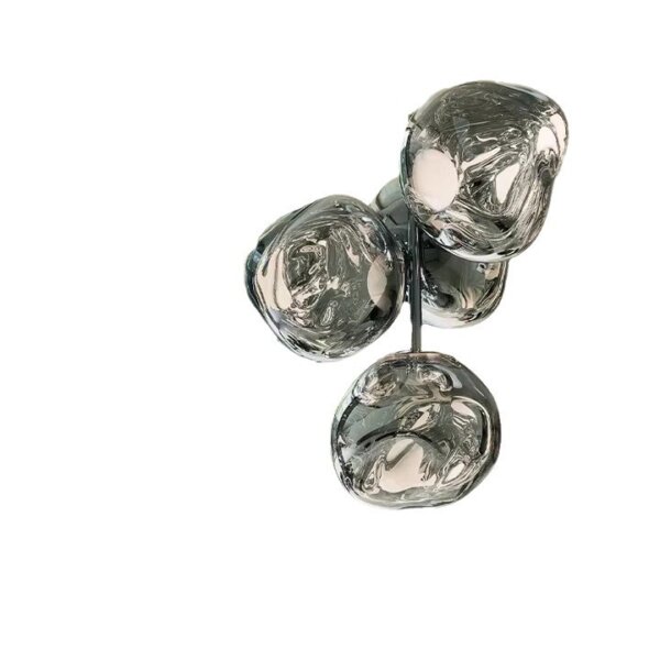 4 Heads Globe Lava Acrylic Pendant Light - 图片 6