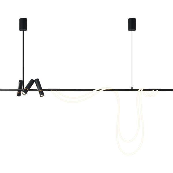 Long Strip Light Art Pendant Light - 图片 6