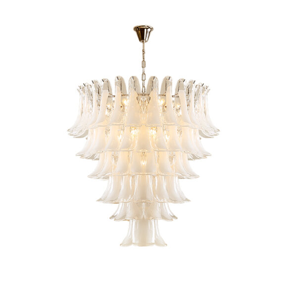 5-13 Heads White Glass Pendant Light - 图片 6