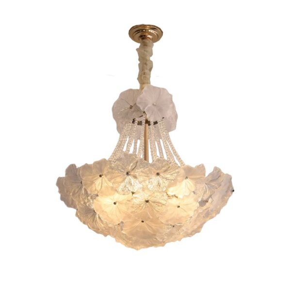 12-16 Heads Pink Clear Glass Pendant Light - 图片 6