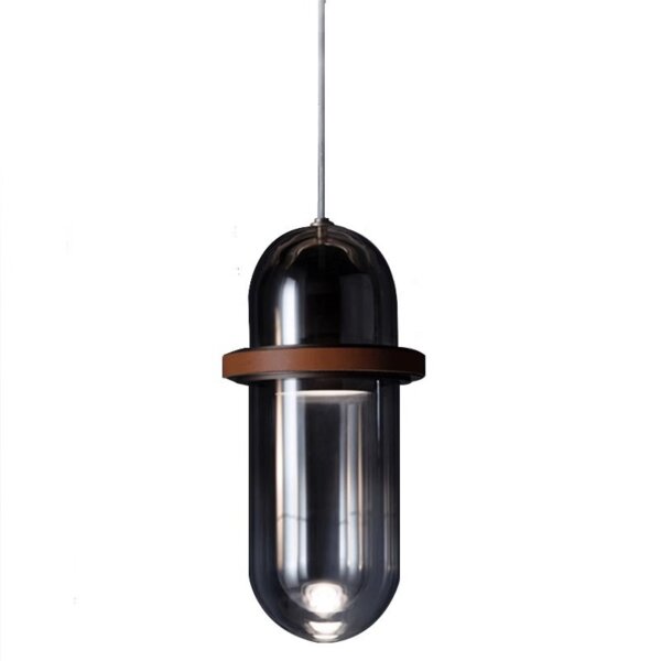 H38CM Smoke Gray Glass Pendant Light - 图片 6