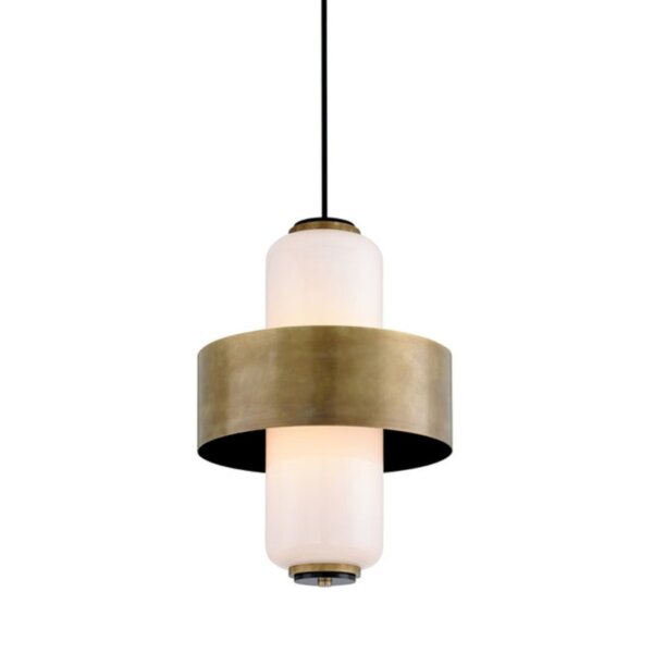 H40CM Black Iron Glass Pendant Lamp - 图片 6