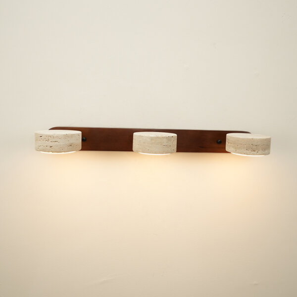 Wood Yellow Stone LED Wall Light - 图片 7