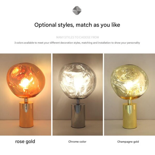 PVC Metal Lava LED Table Light - 图片 7