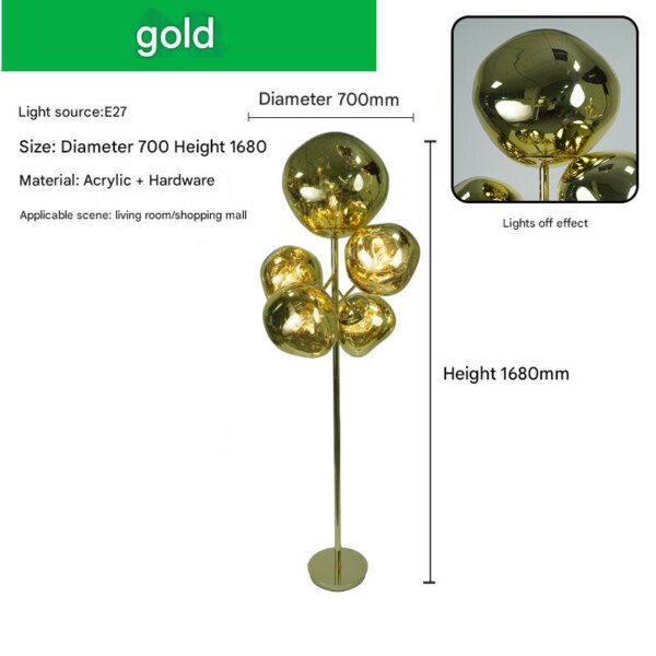 4-7 Heads Acrylic Lava Floor Light - 图片 6