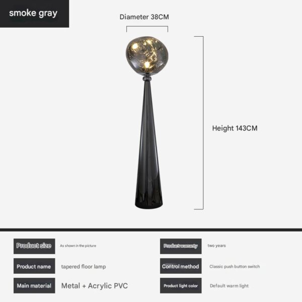 E27/E26 Lava Acrylic LED Floor Light - 图片 7