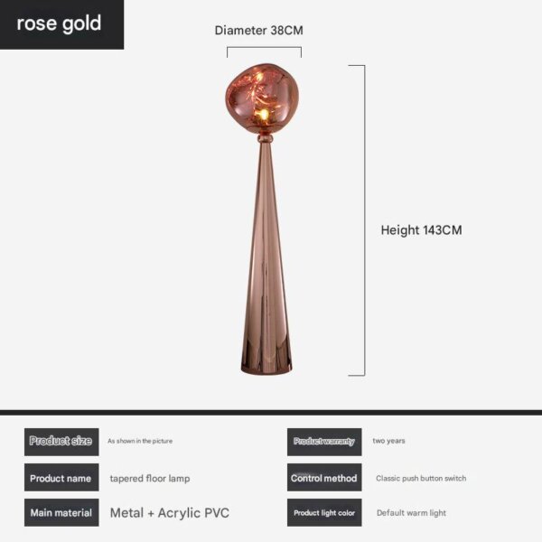 E27/E26 Lava Acrylic LED Floor Light - 图片 5