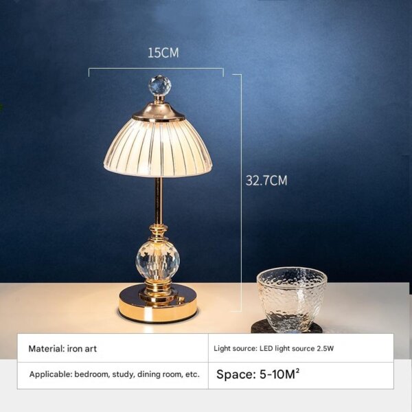 Metal Golden Acrylic Table Light - 图片 7