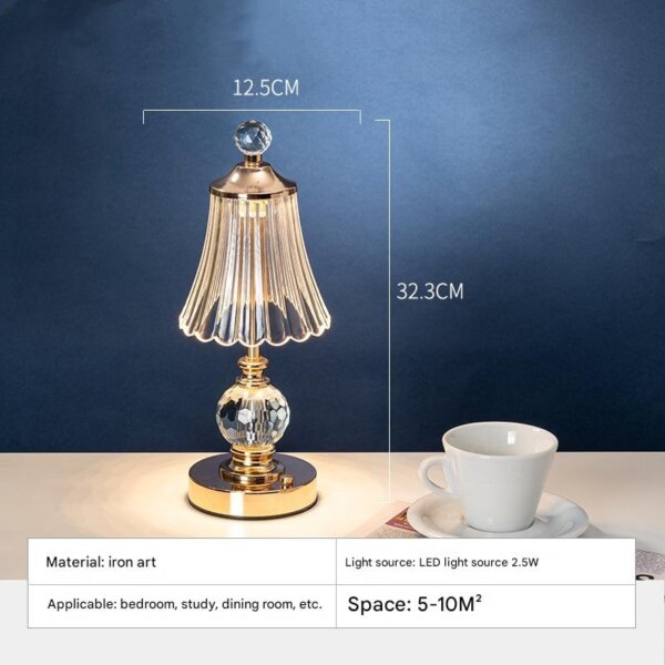 Metal Golden Acrylic Table Light - 图片 8