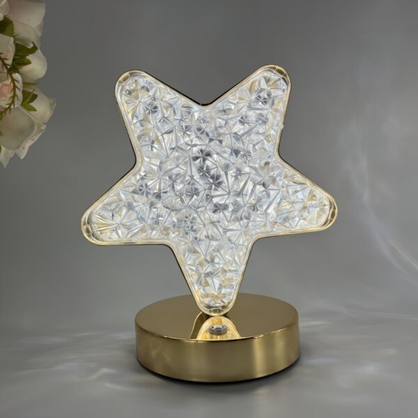 Golden Star Moon LED Table Light - 图片 8