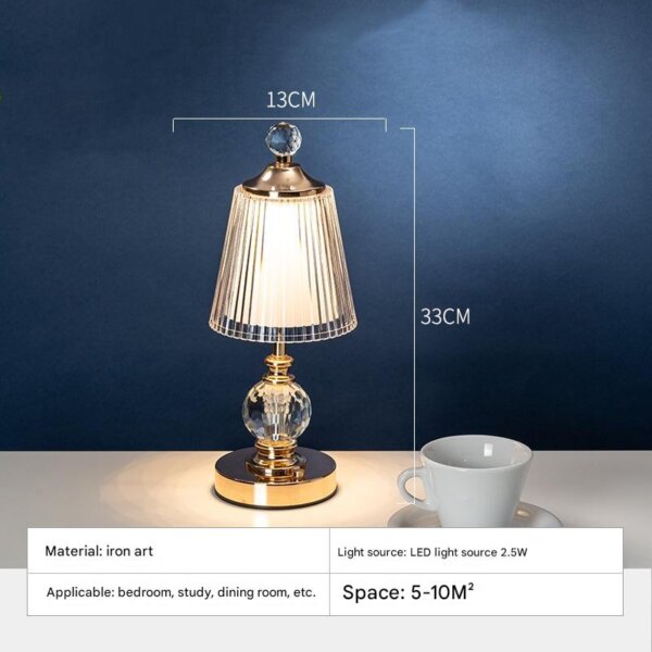 Metal Golden Acrylic Table Light - 图片 9