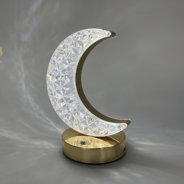 Golden Star Moon LED Table Light - 图片 9