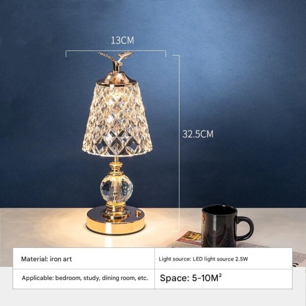 Metal Golden Acrylic Table Light - 图片 10