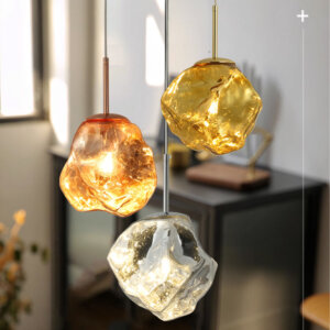 E27/E26 Aluminum Glass Pendant Lamp