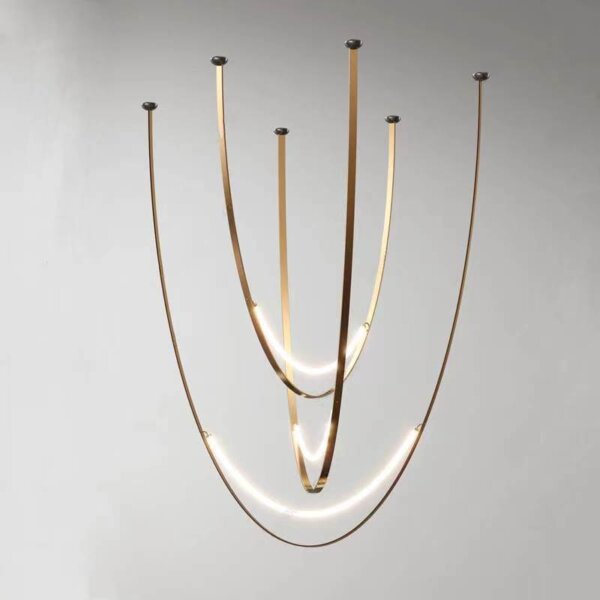 Leather Belt Silica Gel LED Pendant Lamp - 图片 5