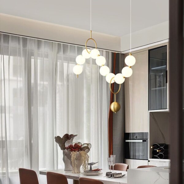 Aluminum PE Ball LED Pendant Light - 图片 2