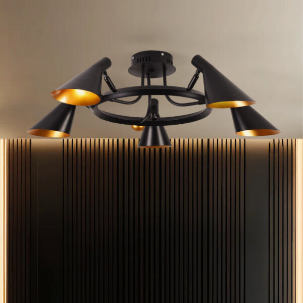 E27/E26 Aluminum Iron Pendant Lamp - 图片 3