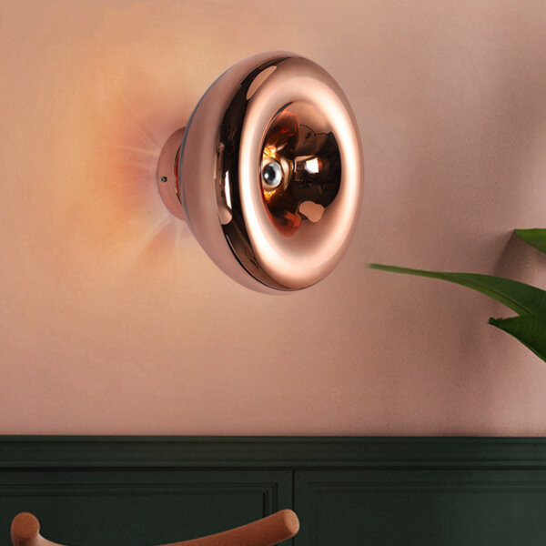 E27/E14 Aluminum Glass Lava Wall Light - 图片 2