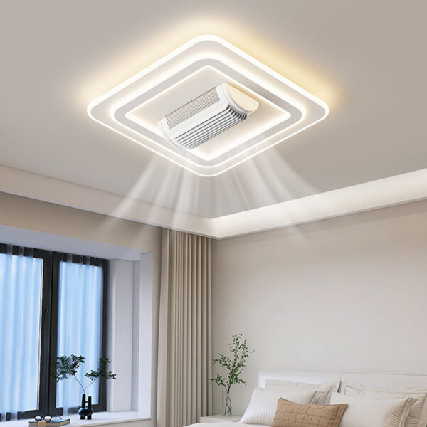 Iron Acrylic Remote Control Ceiling Fan Light - 图片 3