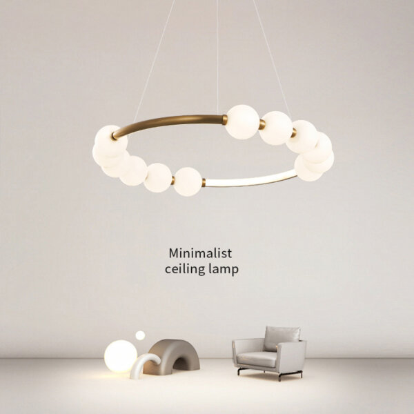 Circle Ring Acrylic LED Pendant Lamp - 图片 3
