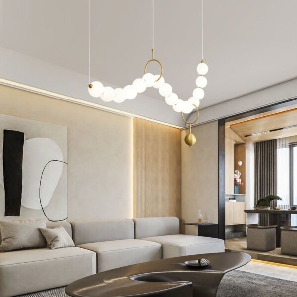 Aluminum PE Ball LED Pendant Light - 图片 3