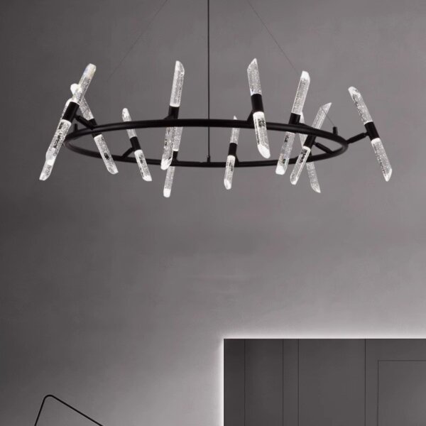Iron Bubble Stick LED Pendant Lamp - 图片 4